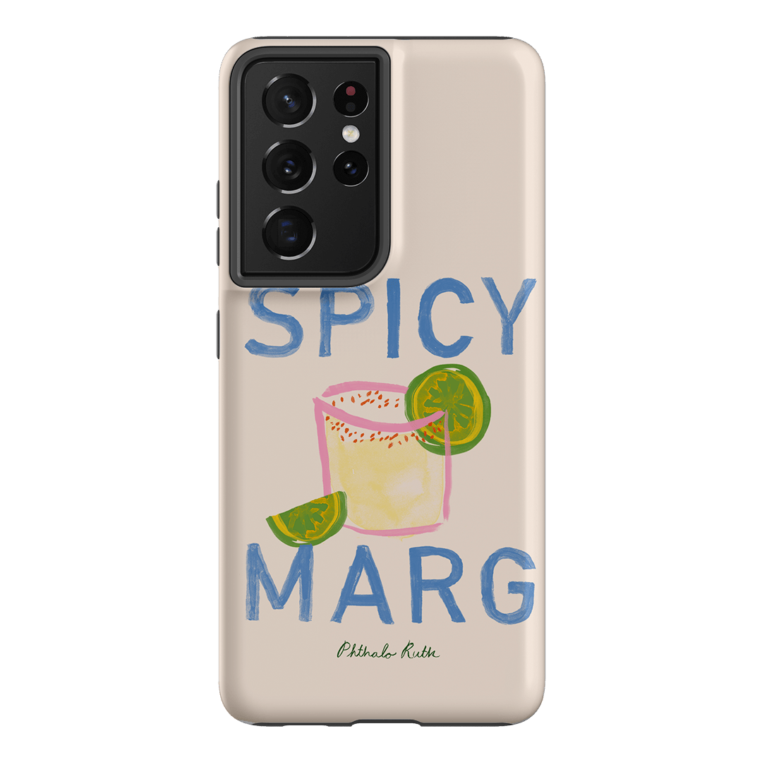 Spicy Marg Printed Phone Cases Samsung Galaxy S21 Ultra / Armoured by Phthalo Ruth - The Dairy