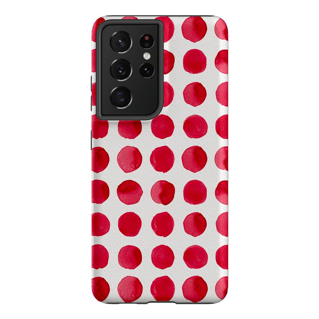 Spots in Red Printed Phone Cases by The Dairy - The Dairy