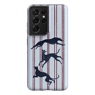 Stripey Hounds Printed Phone Cases Samsung Galaxy S21 Ultra / Armoured by Lisa Hu - The Dairy