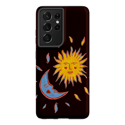Sun & Moon Plum Printed Phone Cases Samsung Galaxy S21 Ultra / Armoured by BG. Studio - The Dairy