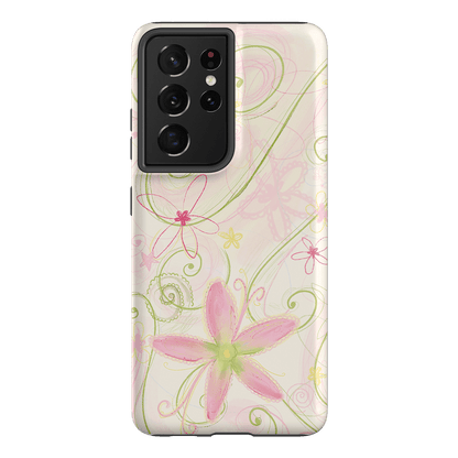 Swirl Pink Printed Phone Cases Samsung Galaxy S21 Ultra / Armoured by Kayla Carr - The Dairy