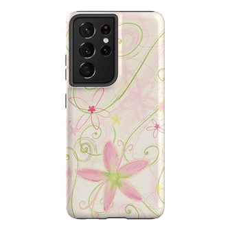Swirl Pink Printed Phone Cases Samsung Galaxy S21 Ultra / Armoured by Kayla Carr - The Dairy