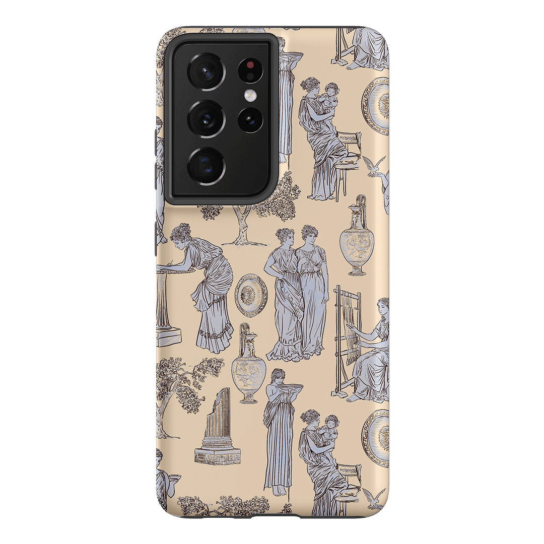 Symposium Alabaster Printed Phone Cases Samsung Galaxy S21 Ultra / Armoured by Veronica Tucker - The Dairy