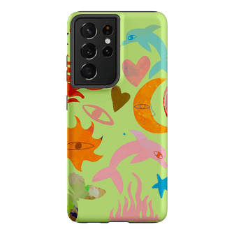 Tattoos Green Printed Phone Cases Samsung Galaxy S21 Ultra / Armoured by Kate Eliza - The Dairy