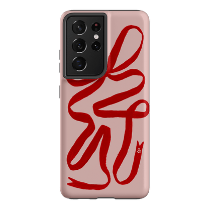Valentine Ribbon Printed Phone Cases Samsung Galaxy S21 Ultra / Armoured by Jasmine Dowling - The Dairy