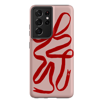 Valentine Ribbon Printed Phone Cases Samsung Galaxy S21 Ultra / Armoured by Jasmine Dowling - The Dairy