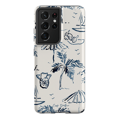 Balmy Blue Printed Phone Cases Samsung Galaxy S21 Ultra / Armoured by Cass Deller - The Dairy