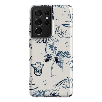 Balmy Blue Printed Phone Cases Samsung Galaxy S21 Ultra / Armoured by Cass Deller - The Dairy