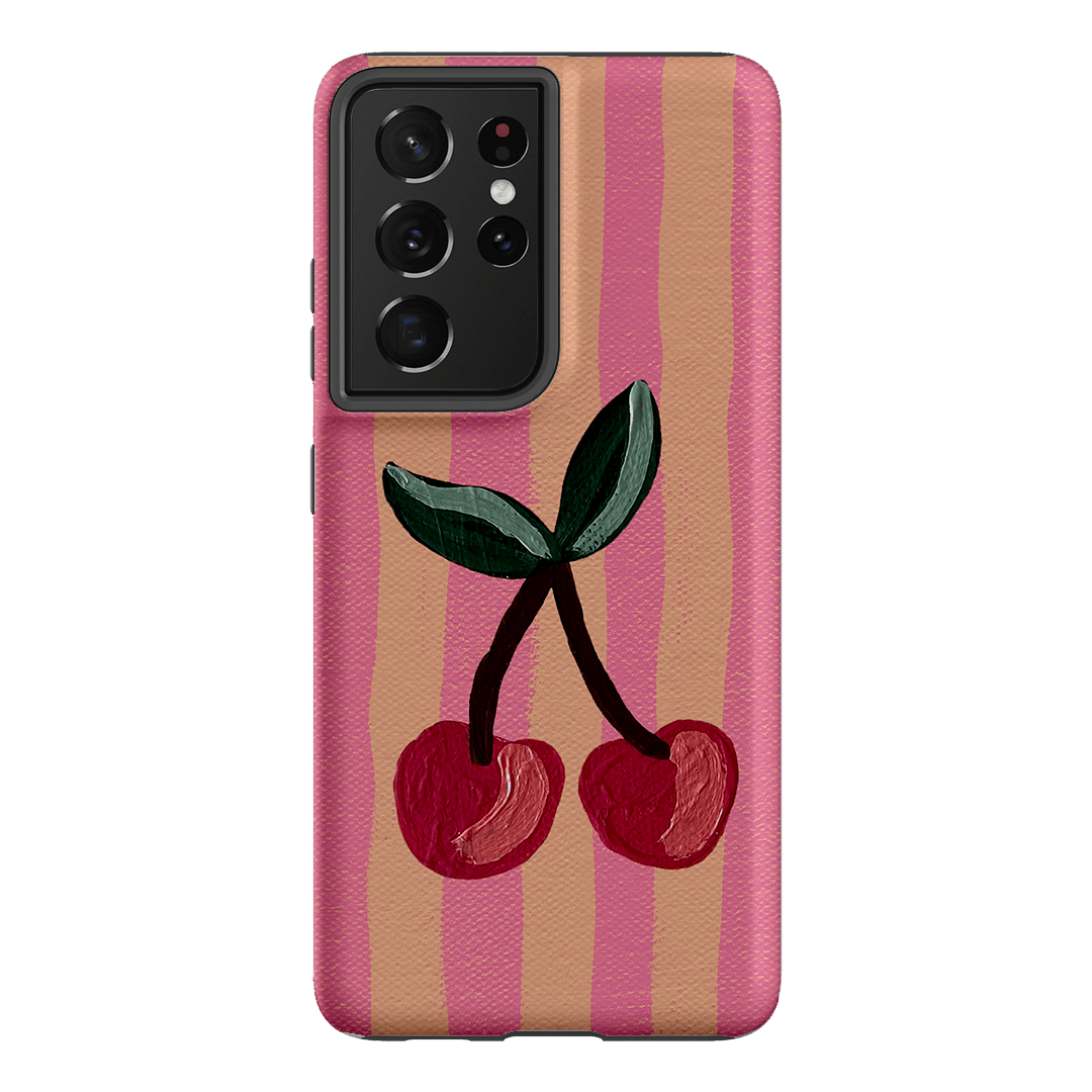 Cherry On Top Printed Phone Cases Samsung Galaxy S21 Ultra / Armoured by Amy Gibbs - The Dairy