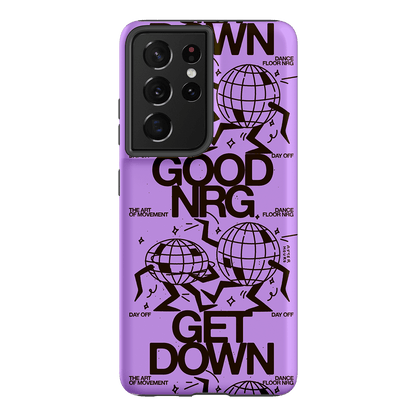 Good Energy in Purple Printed Phone Cases Samsung Galaxy S21 Ultra / Armoured by After Hours - The Dairy