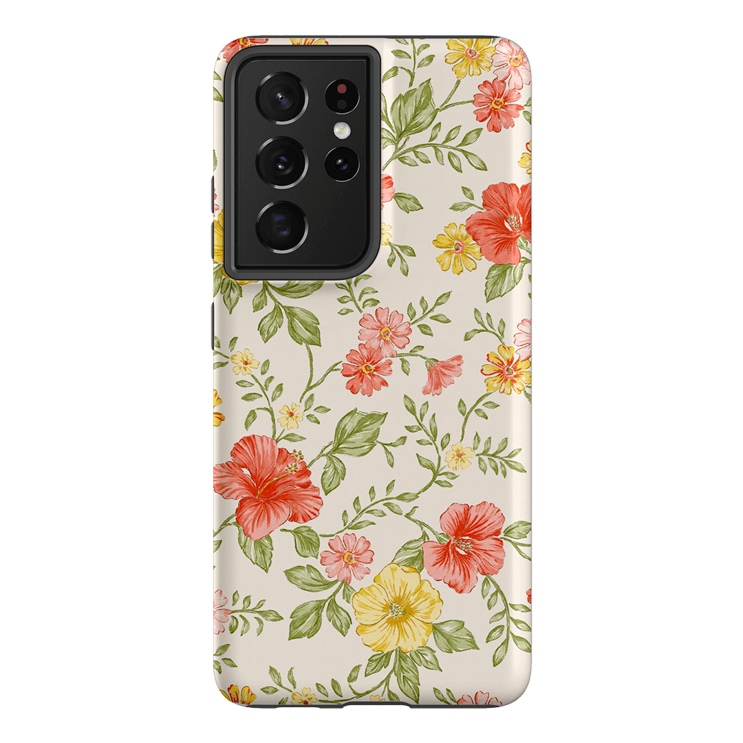 Hibiscus Printed Phone Cases Samsung Galaxy S21 Ultra / Armoured by Oak Meadow - The Dairy