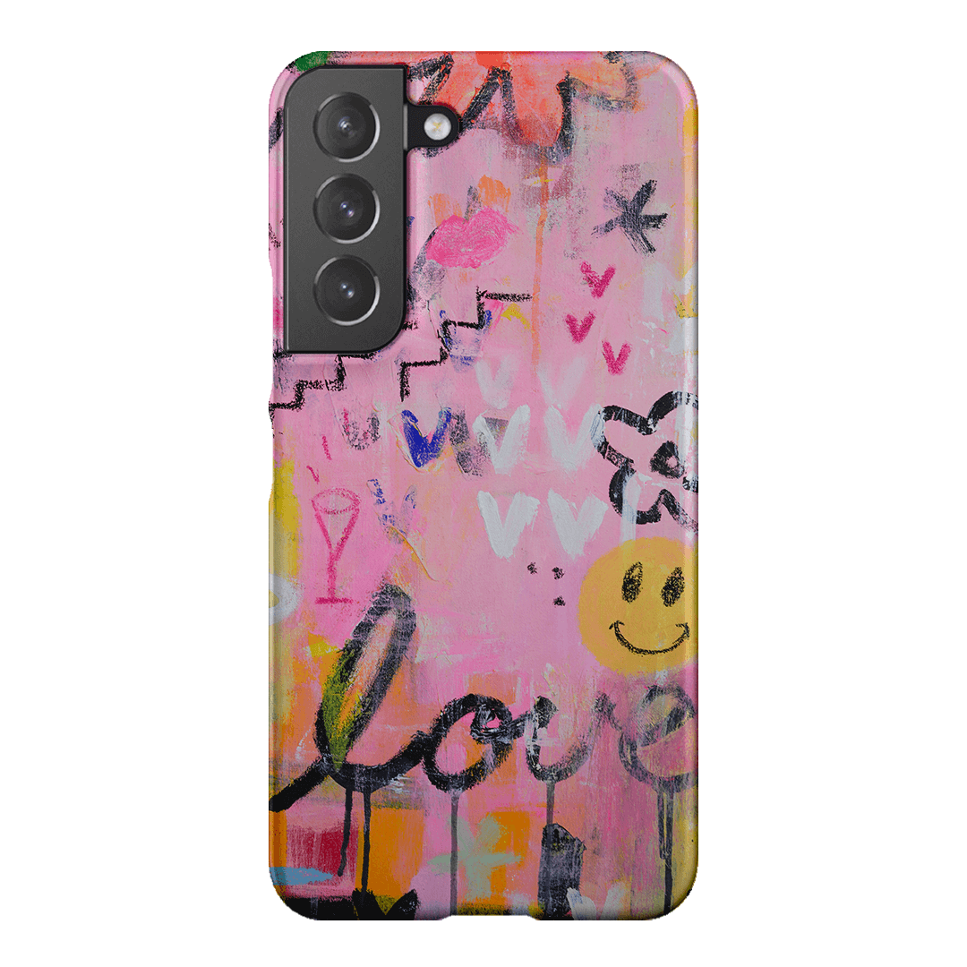 Love Smiles Printed Phone Cases Samsung Galaxy S22 / Snap by Jackie Green - The Dairy