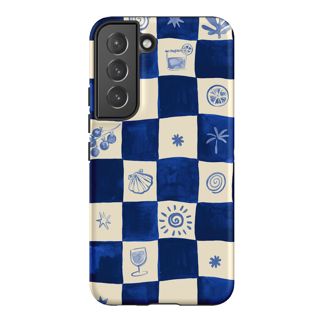 Afternoon Mezze Azure Printed Phone Cases Samsung Galaxy S22 / Armoured by Charlie Taylor - The Dairy