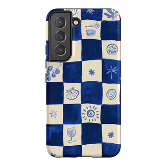 Afternoon Mezze Azure Printed Phone Cases Samsung Galaxy S22 / Armoured by Charlie Taylor - The Dairy