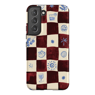 Afternoon Mezze Maroon Printed Phone Cases Samsung Galaxy S22 / Armoured by Charlie Taylor - The Dairy