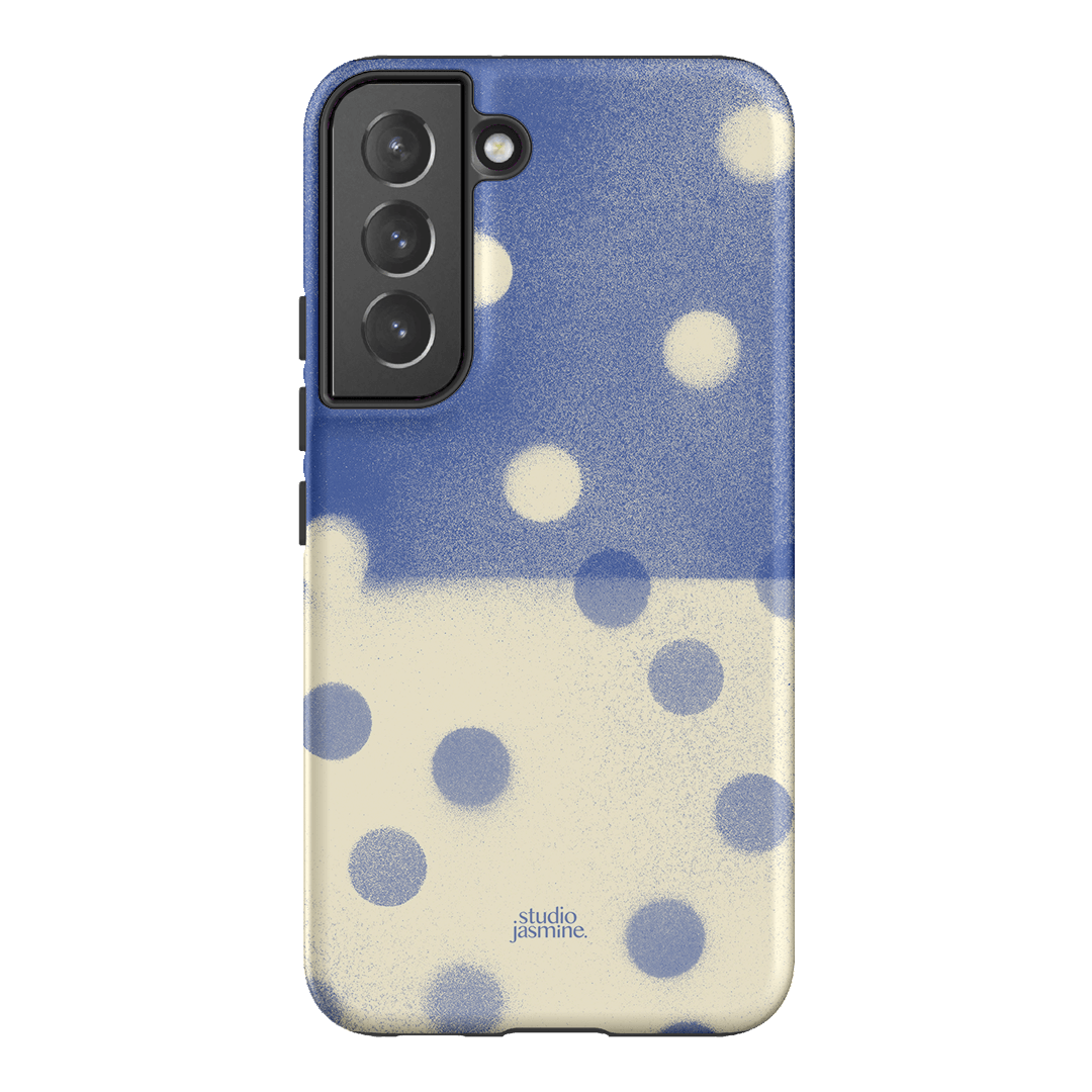 Bleu Polka Dot Printed Phone Cases Samsung Galaxy S22 / Armoured by Jasmine Dowling - The Dairy