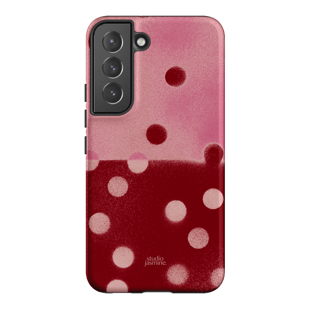 Cherry Polka Dot Printed Phone Cases Samsung Galaxy S22 / Armoured by Jasmine Dowling - The Dairy