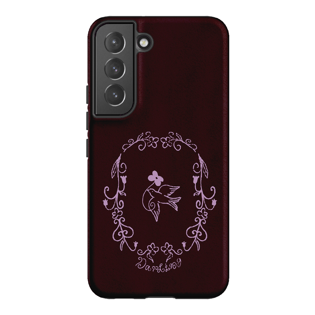 Darling Burgundy Printed Phone Cases by The Dairy - The Dairy