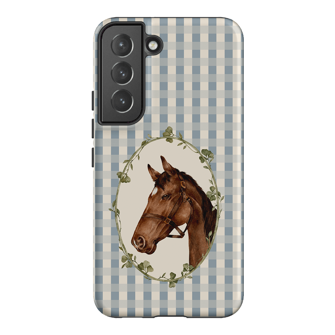 Gingham Horse Printed Phone Cases Samsung Galaxy S22 / Armoured by Kasiags Art - The Dairy