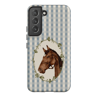 Gingham Horse Printed Phone Cases Samsung Galaxy S22 / Armoured by Kasiags Art - The Dairy