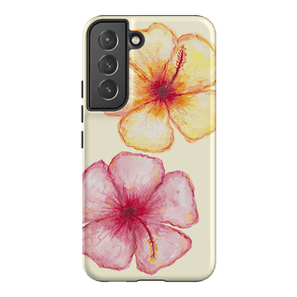 Hibiscus Flower Yellow Printed Phone Cases Samsung Galaxy S22 / Armoured by BG. Studio - The Dairy