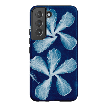 Hibiscus Cyanotype Printed Phone Cases Samsung Galaxy S22 / Armoured by Sally Hungerford - The Dairy
