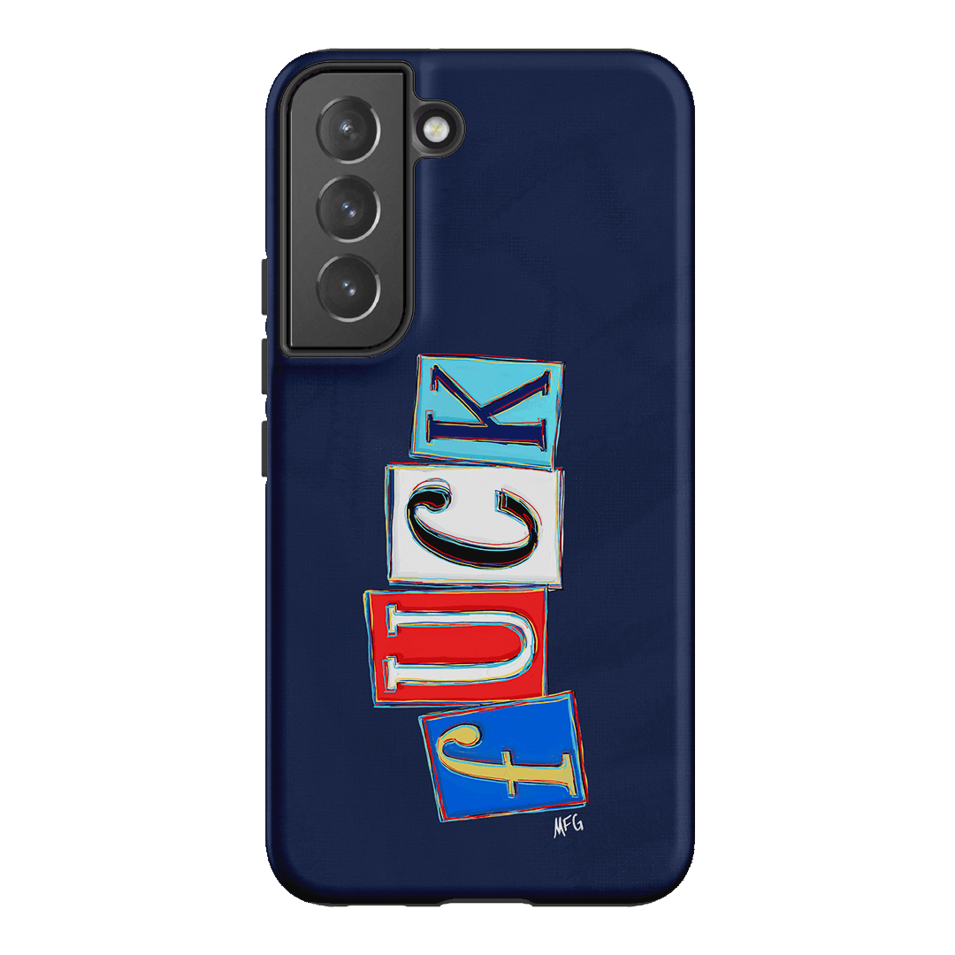 Lil Fcks Blue Printed Phone Cases Samsung Galaxy S22 / Armoured by Margarbs Art - The Dairy