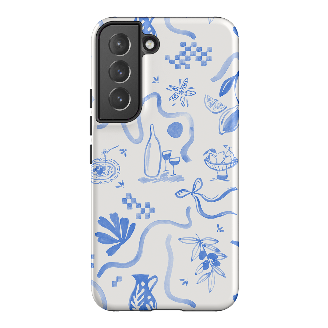 Mediterranean Wave Printed Phone Cases Samsung Galaxy S22 / Armoured by Charlie Taylor - The Dairy