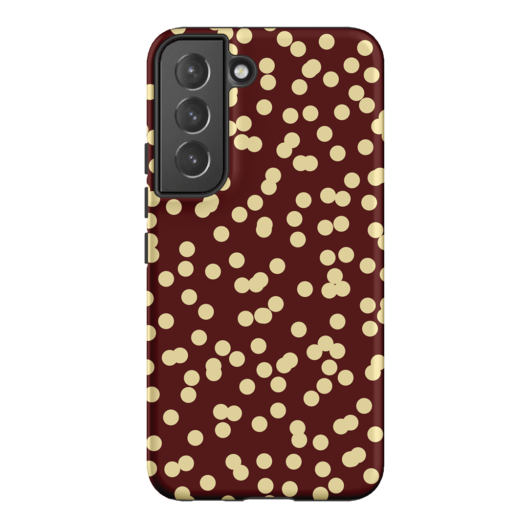 Mini Confetti Burgundy Butter Printed Phone Cases Samsung Galaxy S22 / Armoured by Veronica Tucker - The Dairy