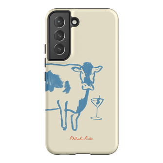 Mootini Blue Printed Phone Cases Samsung Galaxy S22 / Armoured by Phthalo Ruth - The Dairy