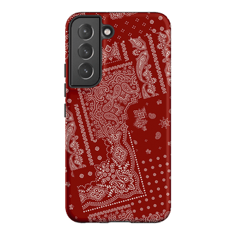 Paisley Crimson Printed Phone Cases Samsung Galaxy S22 / Armoured by The Dairy - The Dairy