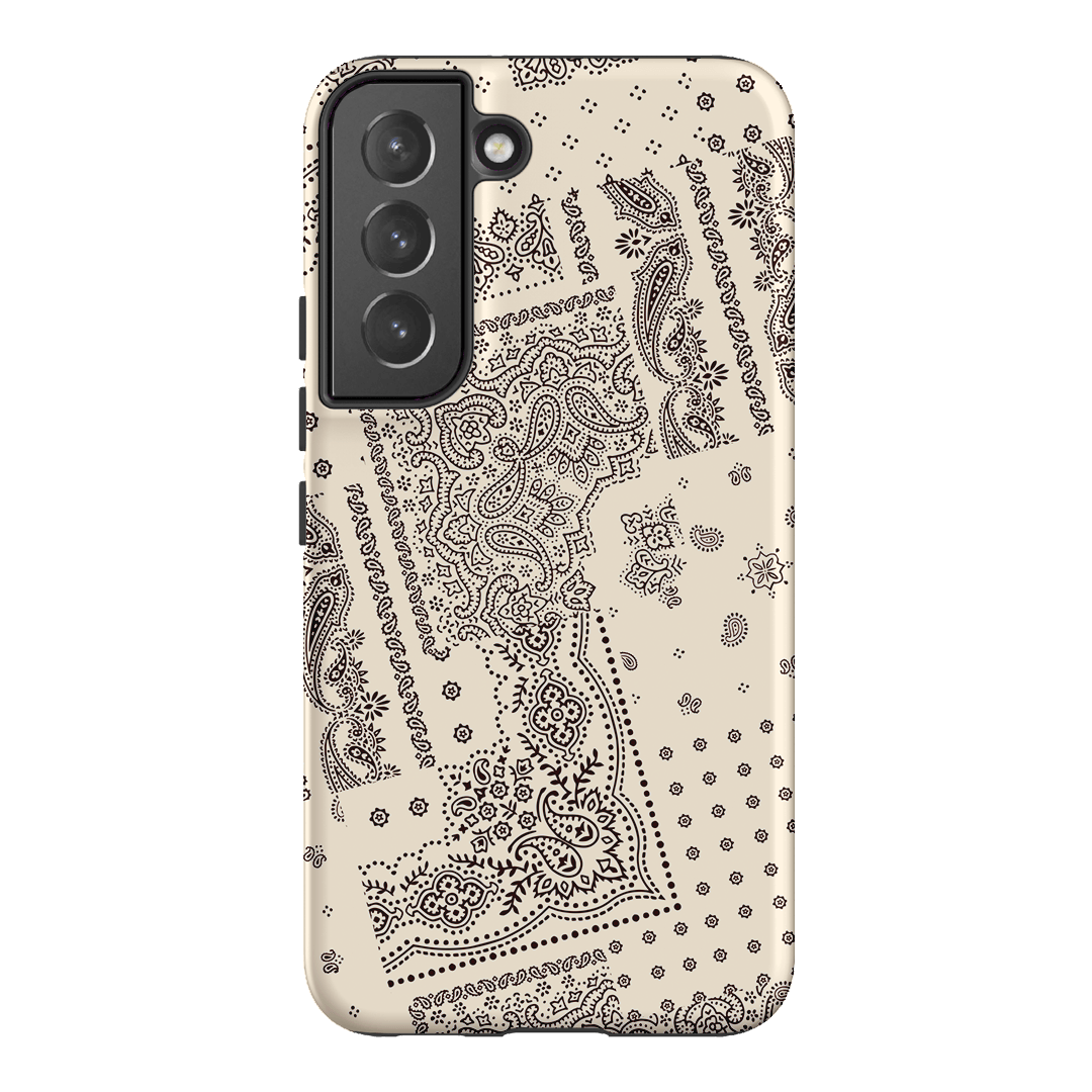 Paisley Ecru Printed Phone Cases Samsung Galaxy S22 / Armoured by The Dairy - The Dairy