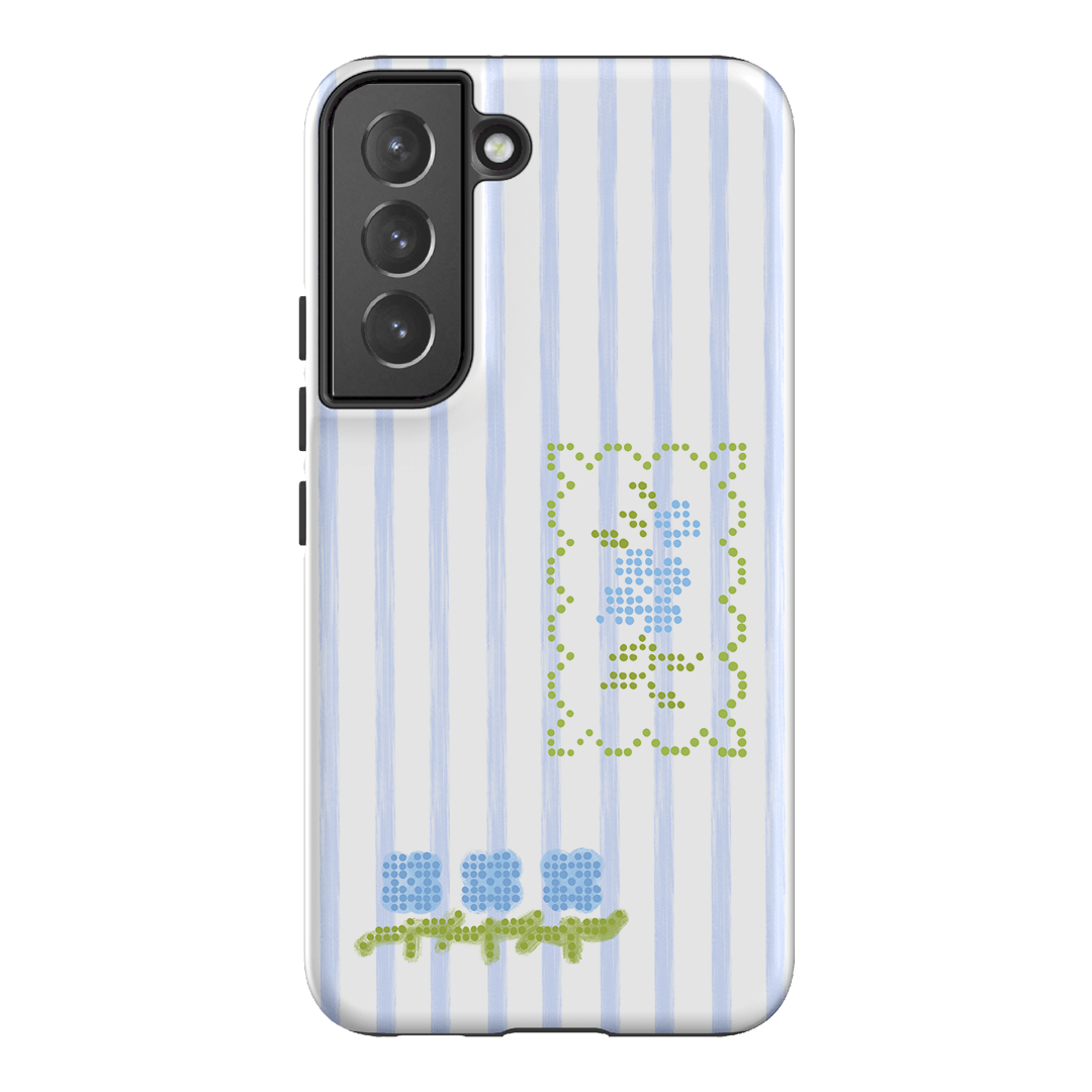 Patchwork Blue Printed Phone Cases Samsung Galaxy S22 / Armoured by Kayla Carr - The Dairy