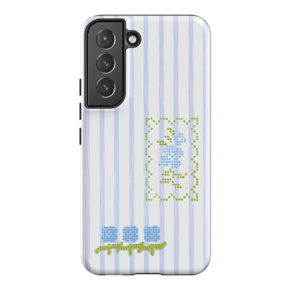 Patchwork Blue Printed Phone Cases Samsung Galaxy S22 / Armoured by Kayla Carr - The Dairy