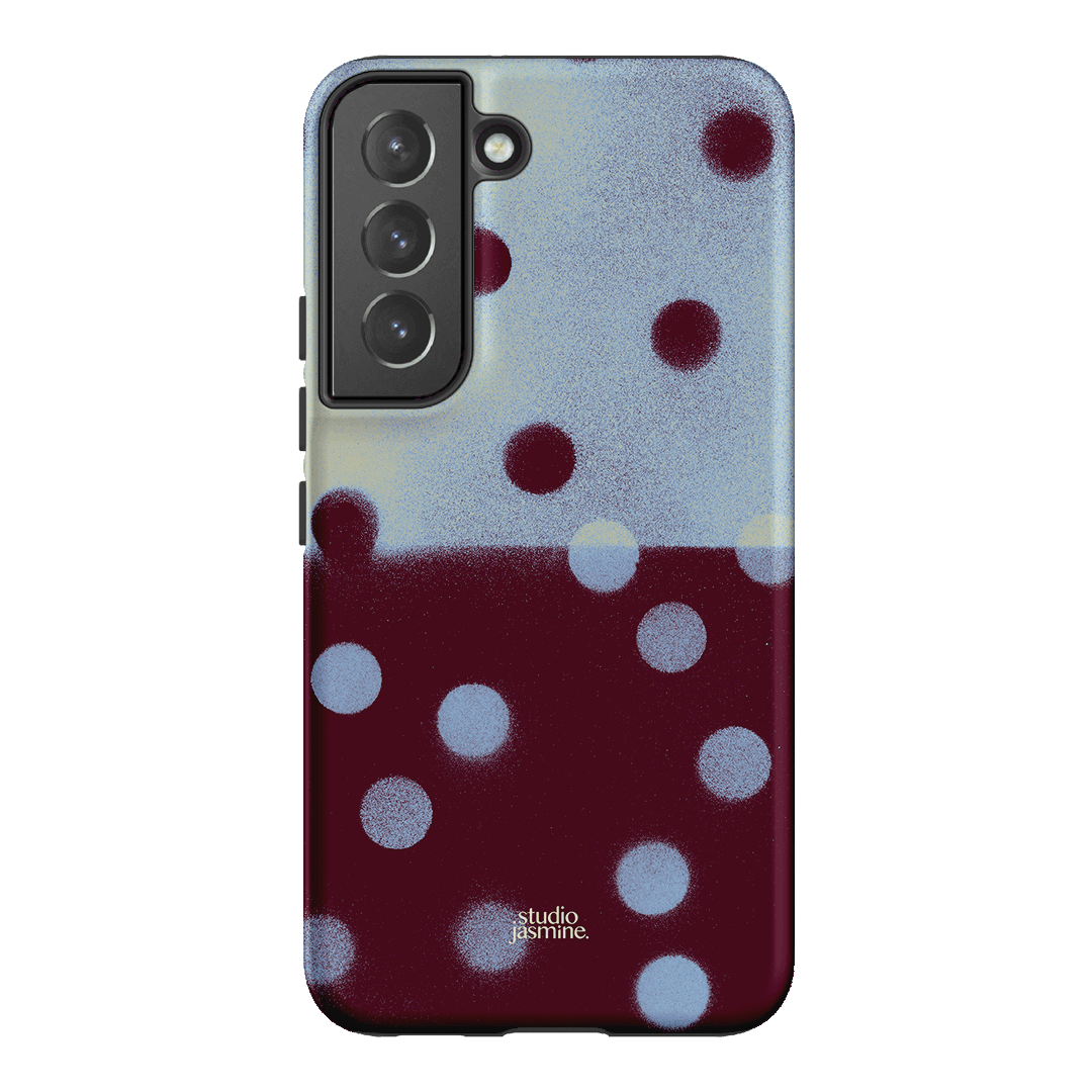 Plum Polka Dot Printed Phone Cases Samsung Galaxy S22 / Armoured by Jasmine Dowling - The Dairy