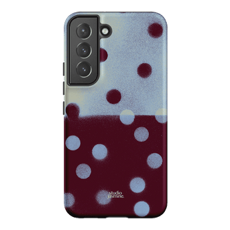 Plum Polka Dot Printed Phone Cases Samsung Galaxy S22 / Armoured by Jasmine Dowling - The Dairy