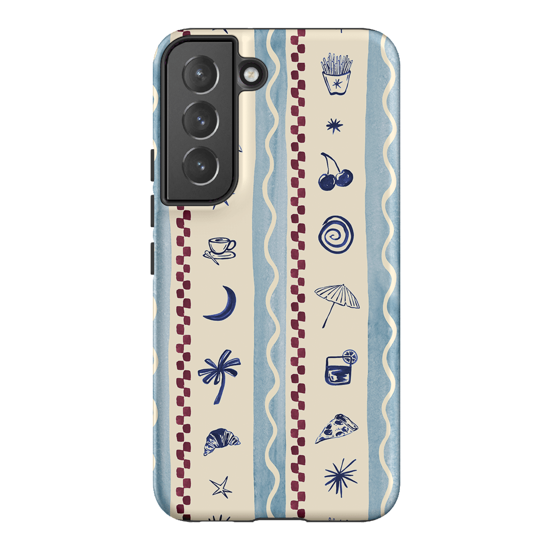 Summer Snacks Blue Printed Phone Cases Samsung Galaxy S22 / Armoured by Charlie Taylor - The Dairy