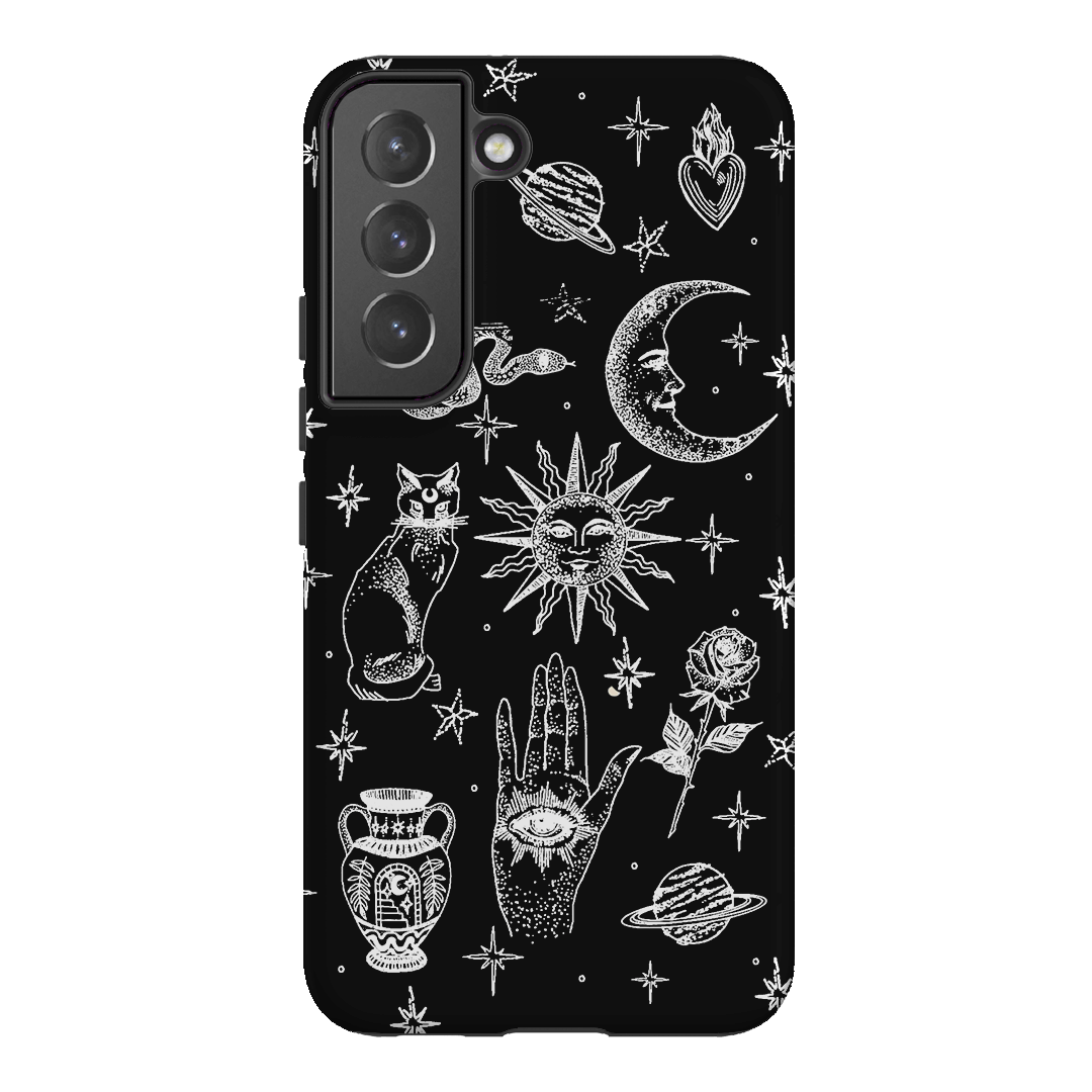 Astro Flash Monochrome Printed Phone Cases Samsung Galaxy S22 / Armoured by Veronica Tucker - The Dairy