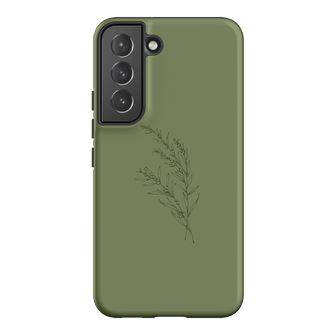 Khaki Wattle Printed Phone Cases Samsung Galaxy S22 / Armoured by Typoflora - The Dairy