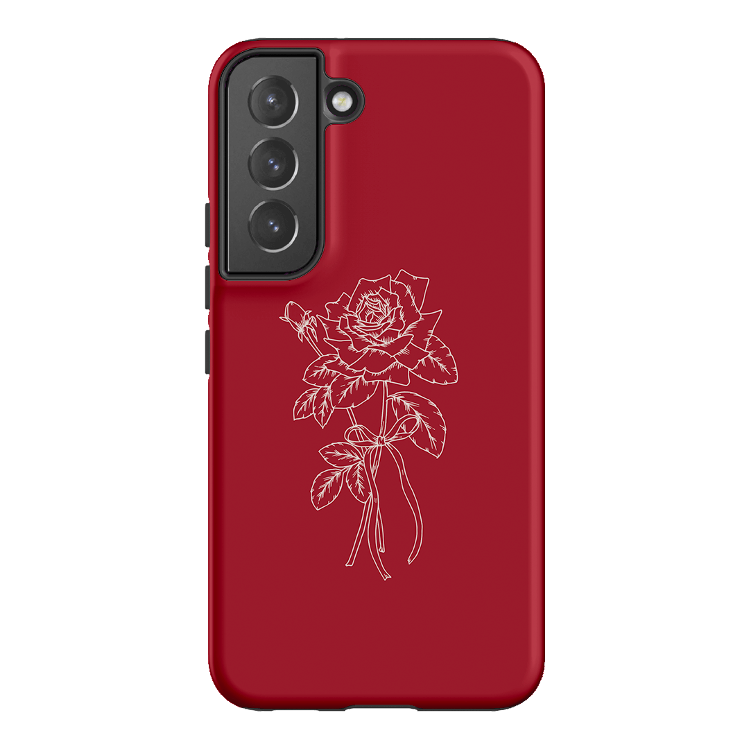 Red Rose Printed Phone Cases Samsung Galaxy S22 / Armoured by Typoflora - The Dairy