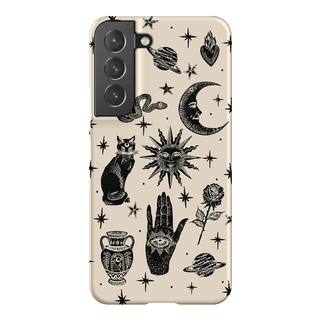 Astro Flash Beige Printed Phone Cases Samsung Galaxy S22 Plus / Snap by Veronica Tucker - The Dairy