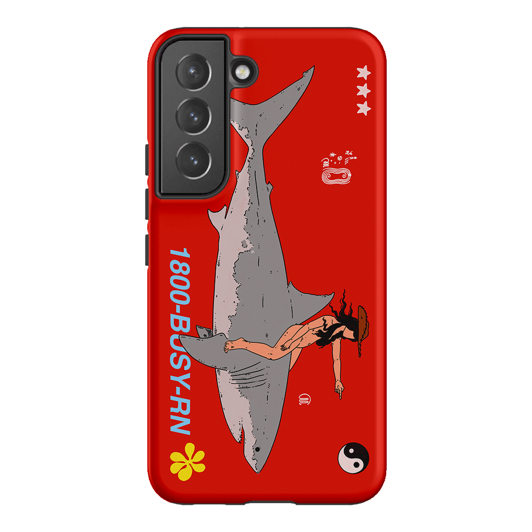 1800-Busy Rn in Red Printed Phone Cases Samsung Galaxy S22 Plus / Armoured by Easty Beasty - The Dairy