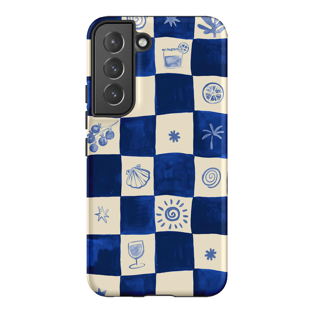 Afternoon Mezze Azure Printed Phone Cases Samsung Galaxy S22 Plus / Armoured by Charlie Taylor - The Dairy