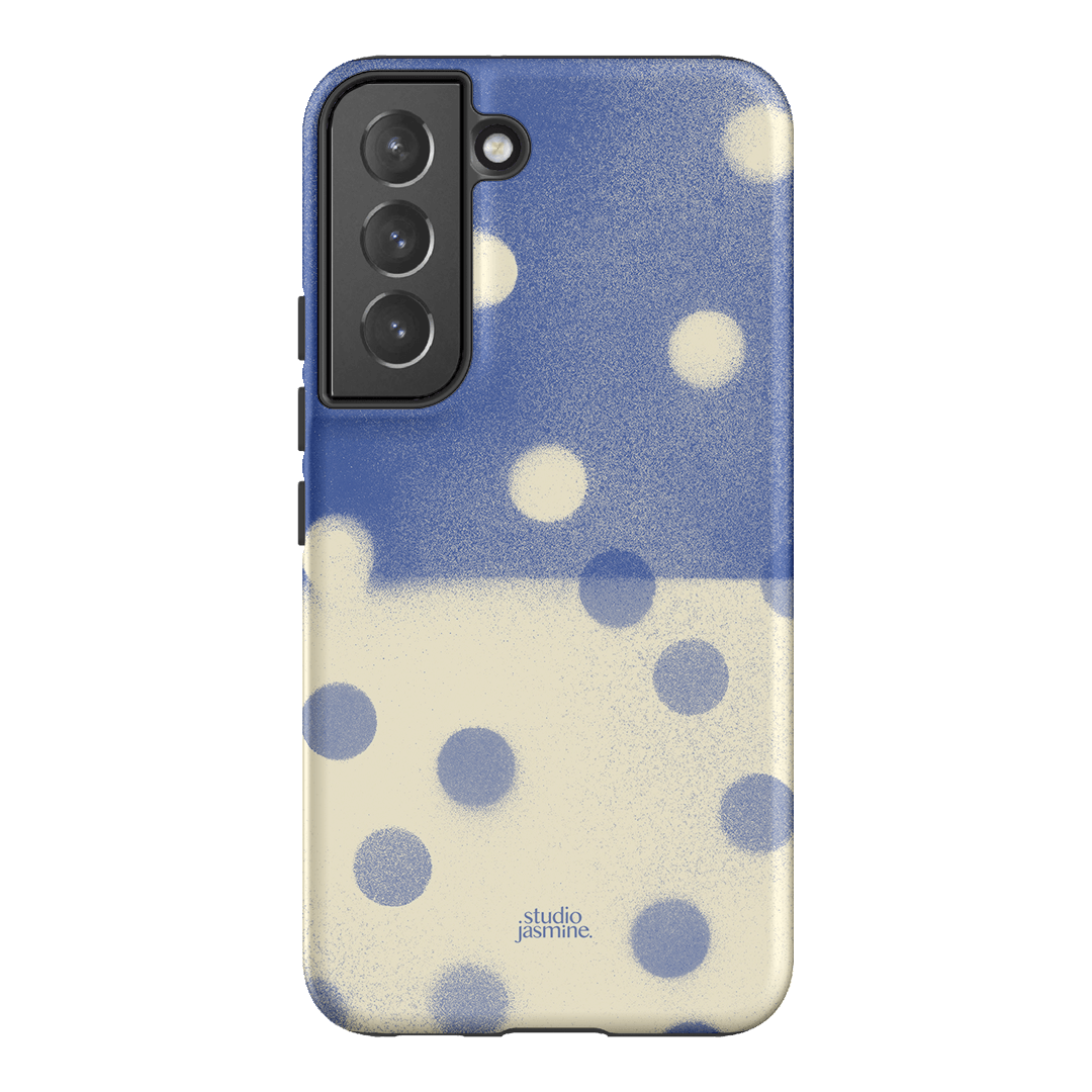 Bleu Polka Dot Printed Phone Cases Samsung Galaxy S22 Plus / Armoured by Jasmine Dowling - The Dairy