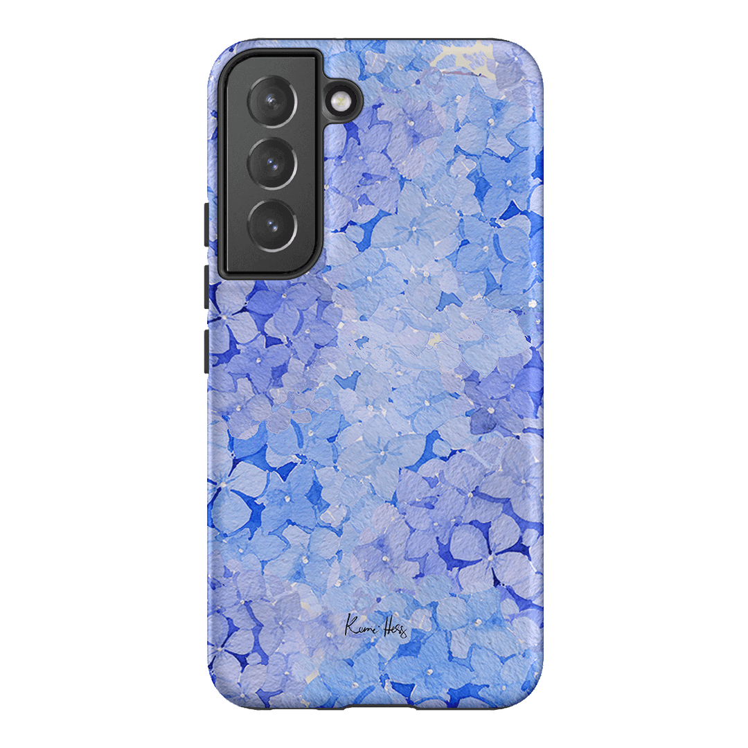 Hydrangea Blue Printed Phone Cases Samsung Galaxy S22 Plus / Armoured by Kerrie Hess - The Dairy