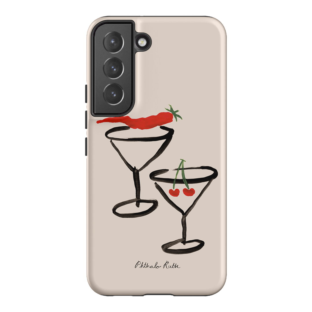 Chili Cherry Printed Phone Cases Samsung Galaxy S22 Plus / Armoured by Phthalo Ruth - The Dairy