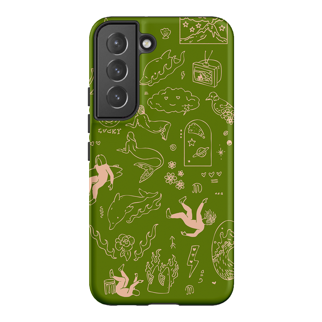 Easty Flash Green Printed Phone Cases Samsung Galaxy S22 Plus / Armoured by Easty Beasty - The Dairy