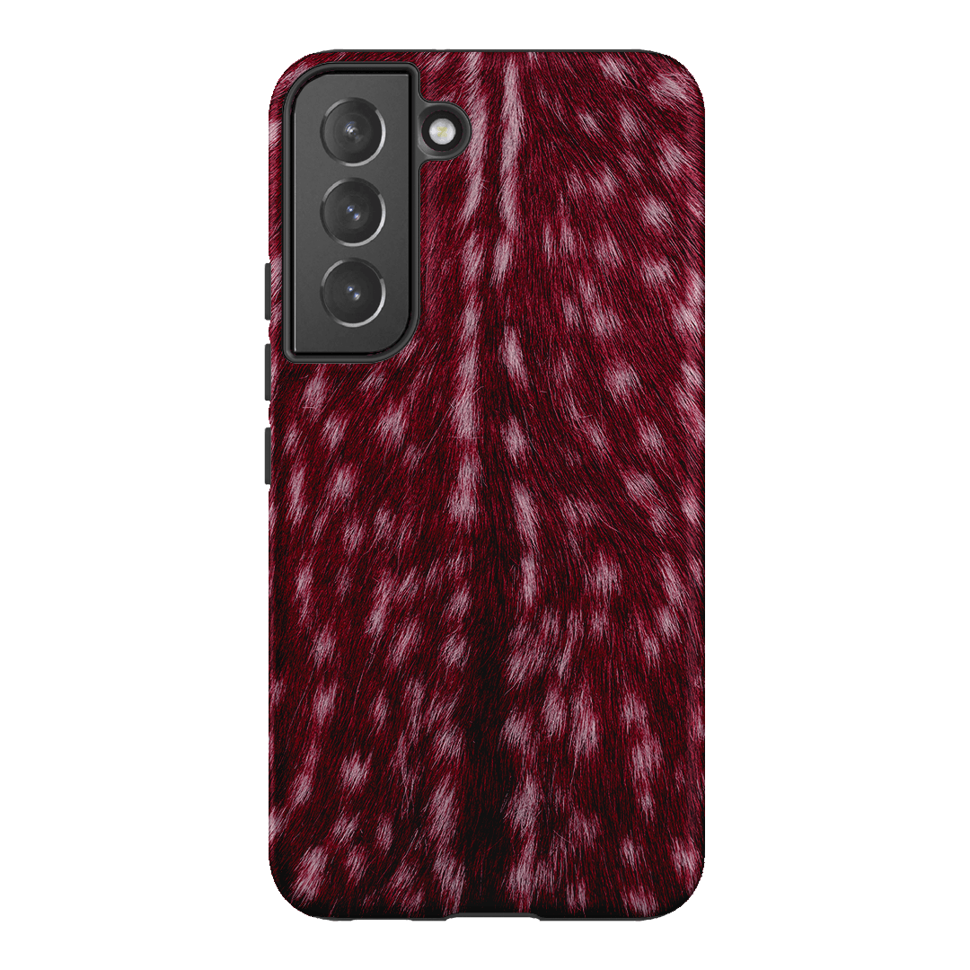 Fawn Burgundy Printed Phone Cases Samsung Galaxy S22 Plus / Armoured by The Dairy - The Dairy