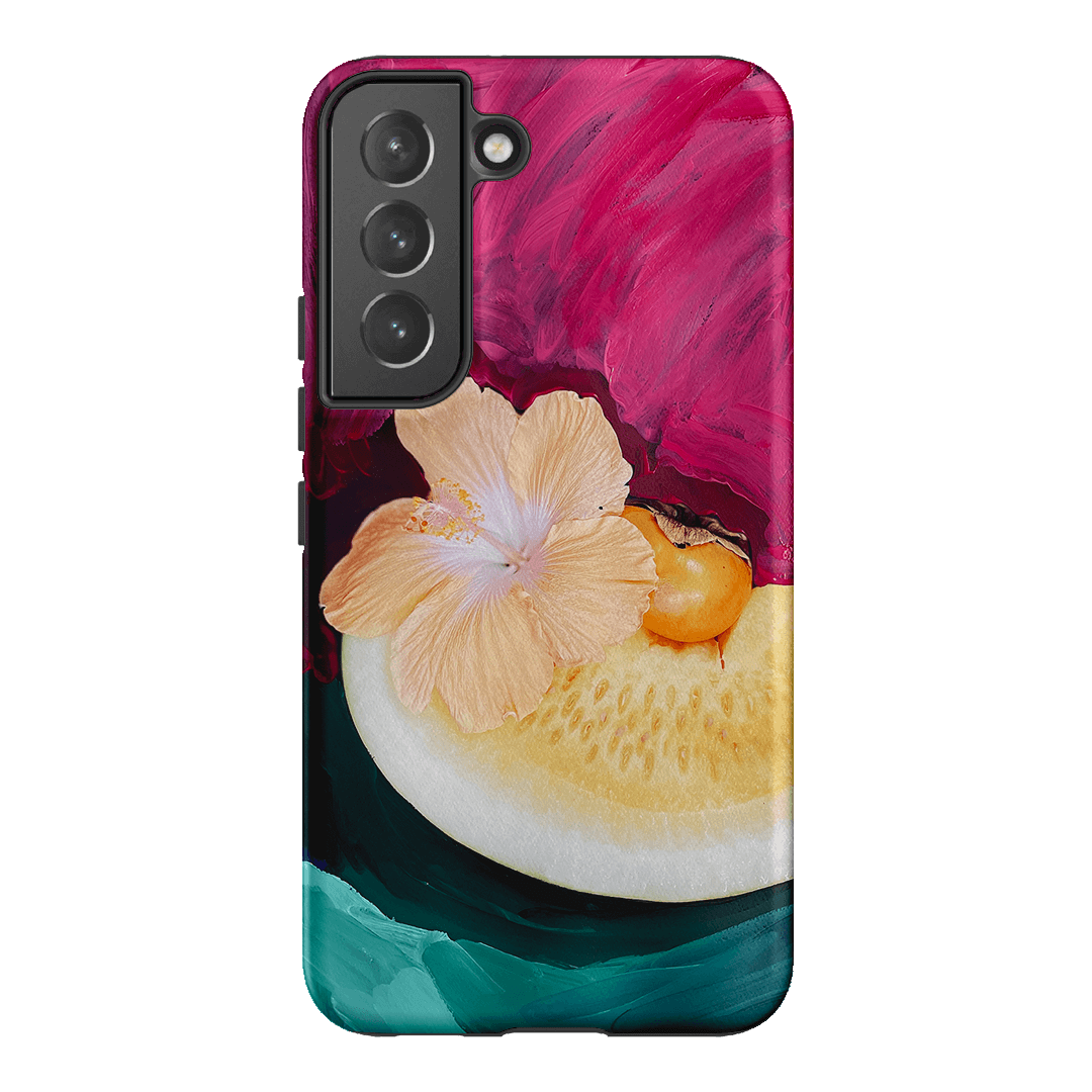 Hibiscus Melon Printed Phone Cases Samsung Galaxy S22 Plus / Armoured by Nicole Nelius - The Dairy