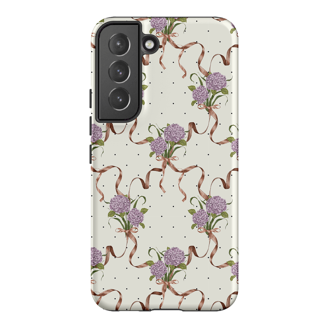 Hydrangea Ribbon Printed Phone Cases Samsung Galaxy S22 Plus / Armoured by Veronica Tucker - The Dairy